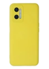 BFS  Oppo A96 Kılıf Nano içi Kadife Silikon - Sarı