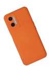 BFS  Oppo A96 Kılıf Nano içi Kadife Silikon - Turuncu