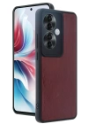 BFS  Oppo Reno 11F Kılıf Aras Deri Kapak - Bordo