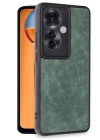 BFS  Oppo Reno 11F Kılıf Aras Deri Kapak - Koyu Yeşil