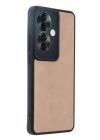 BFS  Oppo Reno 11F Kılıf Aras Deri Kapak - Pudra