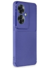 BFS  Oppo Reno 11F Kılıf Auto Focus Karbon Kapak - Lacivert