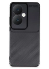 BFS  Oppo Reno 11F Kılıf Auto Focus Karbon Kapak - Siyah