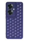 BFS  Oppo Reno 11F Kılıf Petek Silikon Kapak - Lacivert