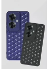 BFS  Oppo Reno 11F Kılıf Petek Silikon Kapak - Lacivert