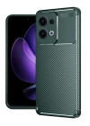BFS  Oppo Reno 13 Pro Kılıf Auto Focus Karbon Kapak - Koyu Yeşil