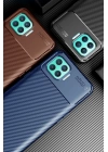 BFS  Oppo Reno 4 Lite Kılıf Auto Focus Karbon Kapak - Kahverengi