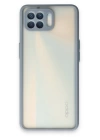 BFS  Oppo Reno 4 Lite Kılıf Montreal Silikon Kapak - Gri