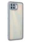 BFS  Oppo Reno 4 Lite Kılıf Montreal Silikon Kapak - Gri