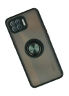 BFS  Oppo Reno 4 Lite Kılıf Montreal Yüzüklü Silikon Kapak - Yeşil