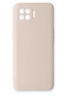 BFS  Oppo Reno 4 Lite Kılıf Nano içi Kadife Silikon - Pudra