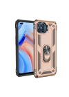 BFS  Oppo Reno 4 Lite Kılıf Sofya Yüzüklü Silikon Kapak - Gold