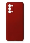 BFS  Oppo Reno 5 Kılıf First Silikon - Bordo