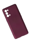 BFS  Oppo Reno 5 Kılıf First Silikon - Mürdüm