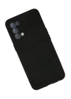 BFS  Oppo Reno 5 Kılıf Kelvin Kartvizitli Silikon - Siyah