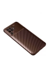BFS  Oppo Reno 5 Lite Kılıf Auto Focus Karbon Kapak - Kahverengi