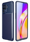 BFS  Oppo Reno 5 Lite Kılıf Auto Focus Karbon Kapak - Lacivert