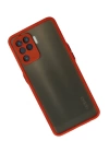 BFS  Oppo Reno 5 Lite Kılıf Montreal Silikon Kapak - Kırmızı