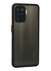 BFS  Oppo Reno 5 Lite Kılıf Montreal Silikon Kapak - Siyah