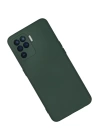 BFS  Oppo Reno 5 Lite Kılıf Nano içi Kadife Silikon - Koyu Yeşil