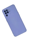 BFS  Oppo Reno 5 Lite Kılıf Nano içi Kadife Silikon - Lila