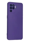 BFS  Oppo Reno 5 Lite Kılıf Nano içi Kadife Silikon - Mor
