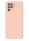 BFS  Oppo Reno 5 Lite Kılıf Nano içi Kadife Silikon - Pudra