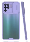 BFS  Oppo Reno 5 Lite Kılıf Platin Kamera Koruma Silikon - Lila