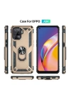 BFS  Oppo Reno 5 Lite Kılıf Sofya Yüzüklü Silikon Kapak - Gold