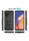 BFS  Oppo Reno 5 Lite Kılıf Sofya Yüzüklü Silikon Kapak - Siyah