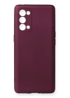 BFS  Oppo Reno 5 Pro Kılıf First Silikon - Mürdüm