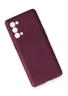BFS  Oppo Reno 5 Pro Kılıf First Silikon - Mürdüm