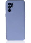 BFS  Oppo Reno 6 Kılıf Nano içi Kadife Silikon - Lila