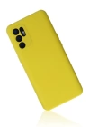 BFS  Oppo Reno 6 Kılıf Nano içi Kadife Silikon - Sarı1