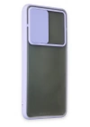 BFS  Oppo Reno 6 Kılıf Palm Buzlu Kamera Sürgülü Silikon - Lila