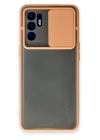 BFS  Oppo Reno 6 Kılıf Palm Buzlu Kamera Sürgülü Silikon - Pembe