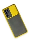 BFS  Oppo Reno 6 Kılıf Palm Buzlu Kamera Sürgülü Silikon - Sarı
