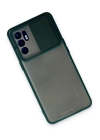 BFS  Oppo Reno 6 Kılıf Palm Buzlu Kamera Sürgülü Silikon - Yeşil