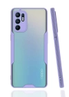 BFS  Oppo Reno 6 Kılıf Platin Silikon - Lila
