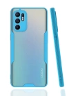 BFS  Oppo Reno 6 Kılıf Platin Silikon - Mavi