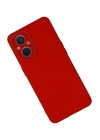 BFS  Oppo Reno 7 Lite Kılıf Lansman Glass Kapak - Kırmızı