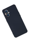 BFS  Oppo Reno 7 Lite Kılıf Nano içi Kadife Silikon - Lacivert