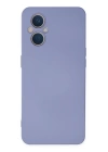 BFS  Oppo Reno 7 Lite Kılıf Nano içi Kadife Silikon - Lila