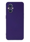 BFS  Oppo Reno 7 Lite Kılıf Nano içi Kadife Silikon - Mor