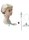 BFS  Örgülü Karlar Ülkesi Frozen Elsa Peruğu Tacı ve Sopası Çocuk Boy
