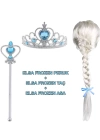 BFS  Örgülü Karlar Ülkesi Frozen Elsa Peruğu Tacı ve Sopası Çocuk Boy