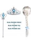 BFS Örgülü Karlar Ülkesi Frozen Elsa Peruğu Tacı Ve Sopası Çocuk Boy