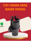 BFS Otomobil Bardak Tutucu İkisi Bir Arada 360° Dönebilen Geniş Kapasiteli