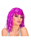 BFS Pembe Fuşya Işıltılı Metalize Parti Peruğu