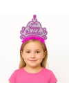BFS  Pembe Happy Birthday Prenses Tacı – Doğum Günü Taç Aksesuarı